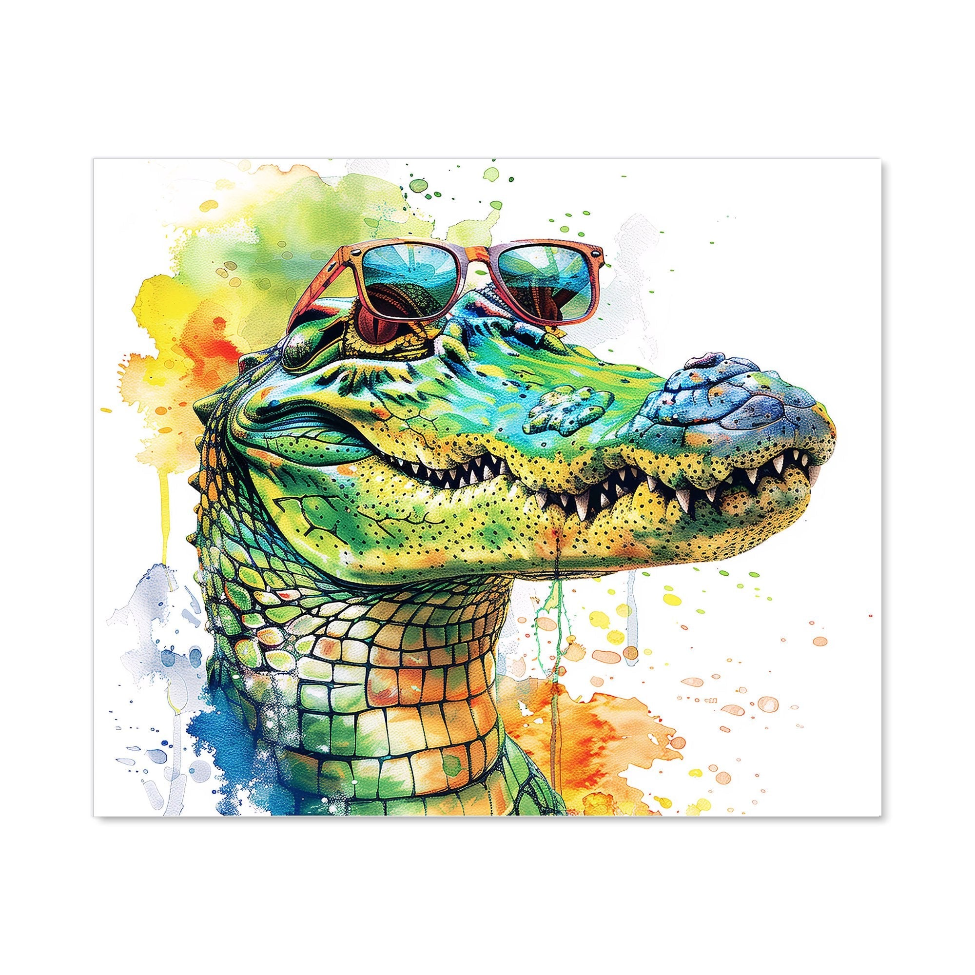 Cool Crocodile Kitchen Splashback