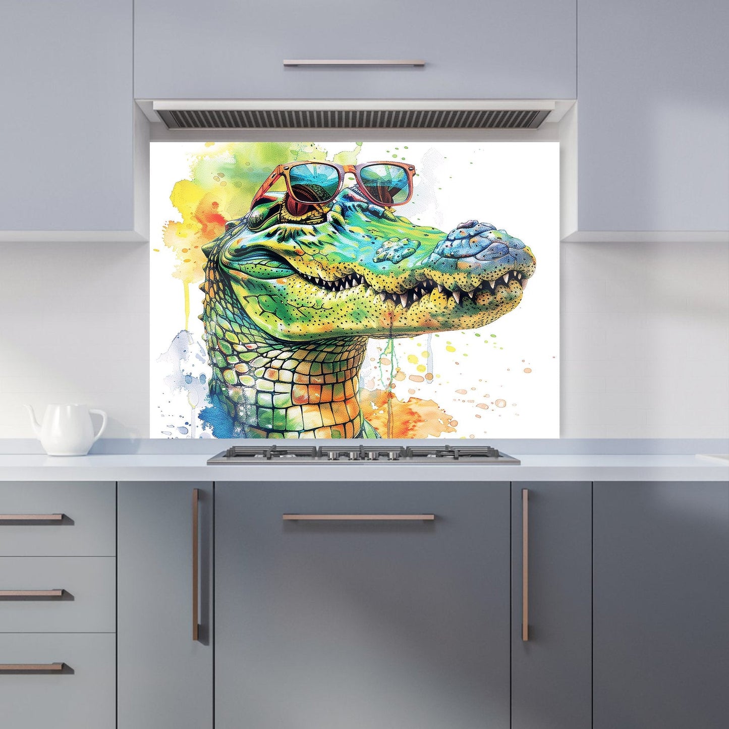 Cool Crocodile Kitchen Splashback