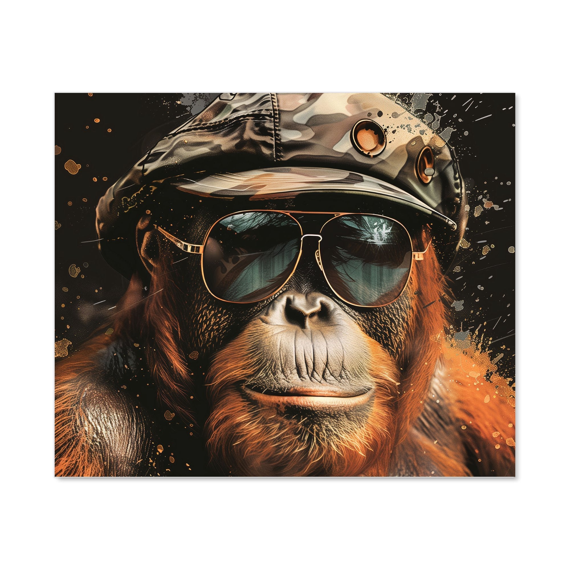 Cool Orangutan Kitchen Splashback