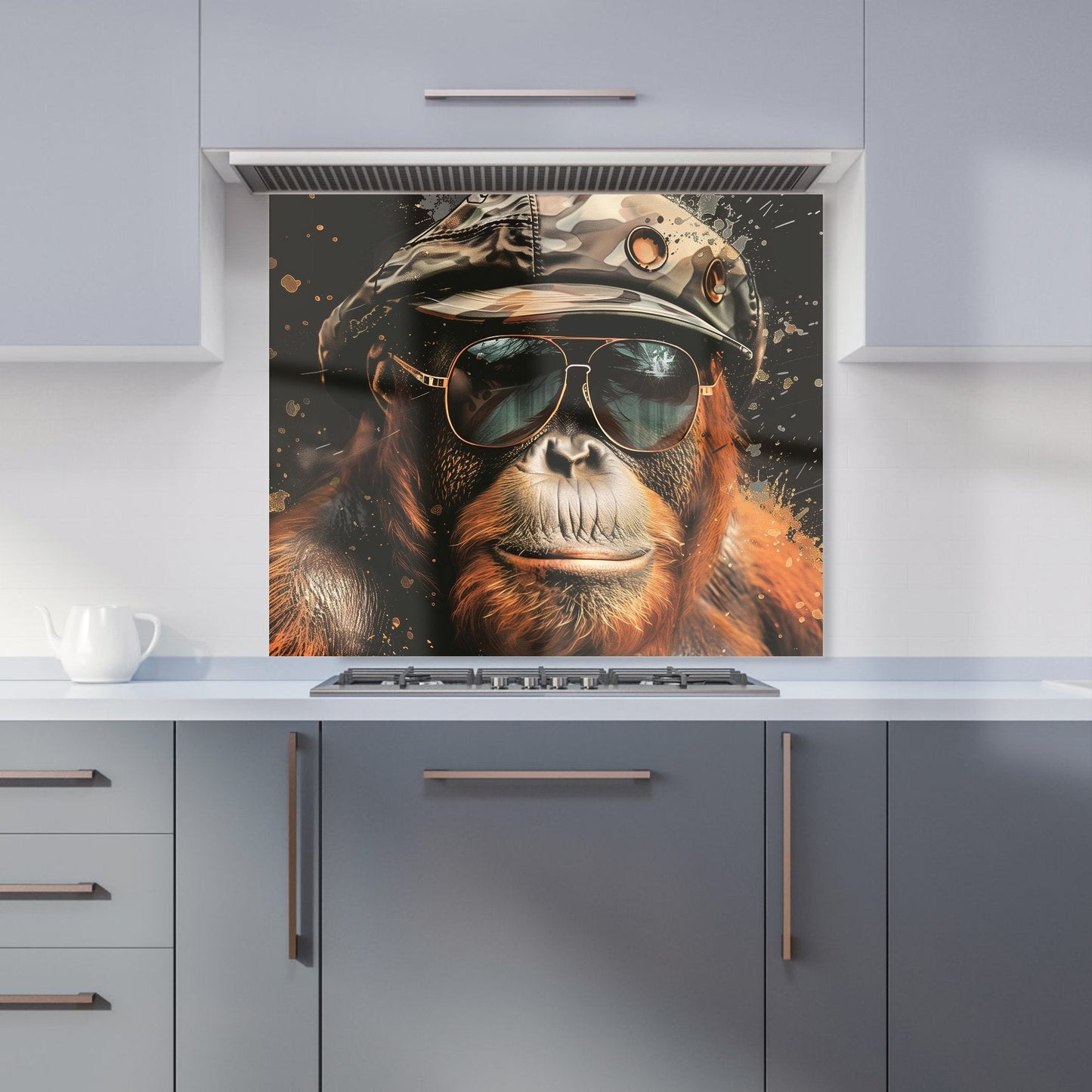 Cool Orangutan Kitchen Splashback