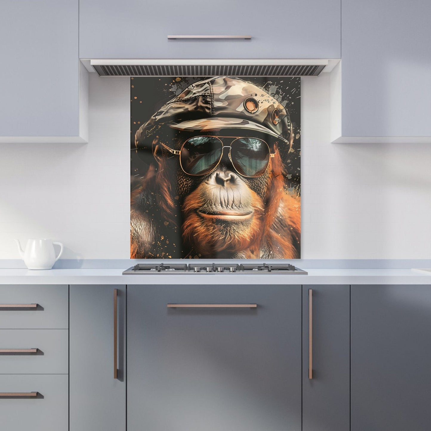 Cool Orangutan Kitchen Splashback