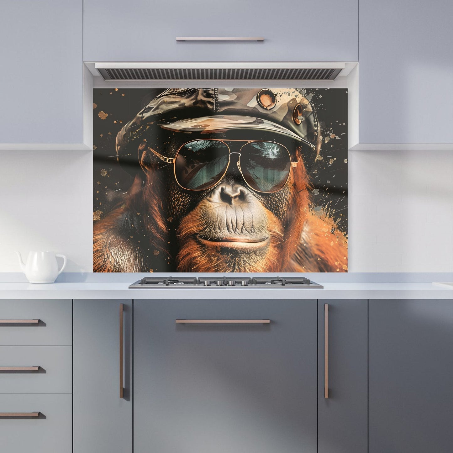 Cool Orangutan Kitchen Splashback