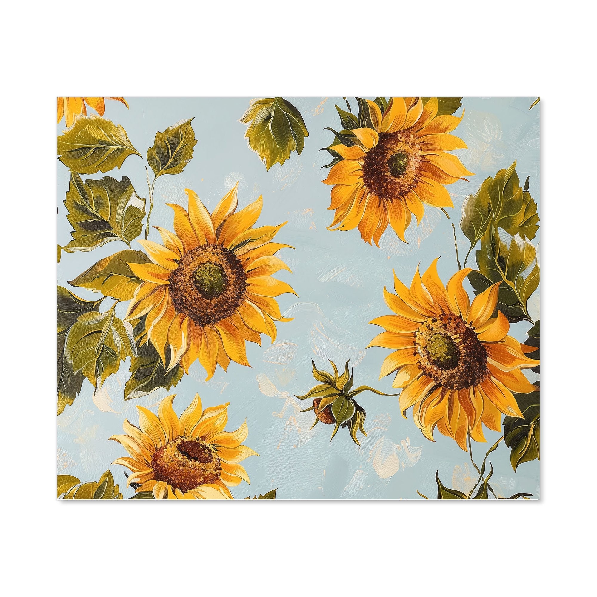 Summer Sunflowers Kitchen Splashback