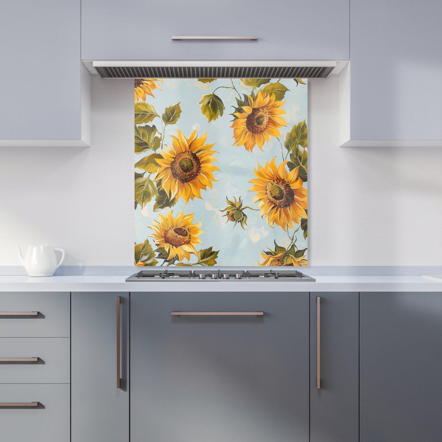 Summer Sunflowers Kitchen Splashback