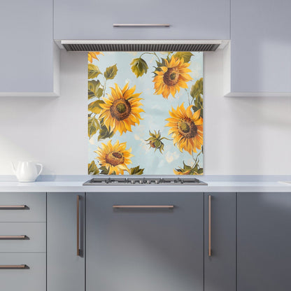 Summer Sunflowers Kitchen Splashback