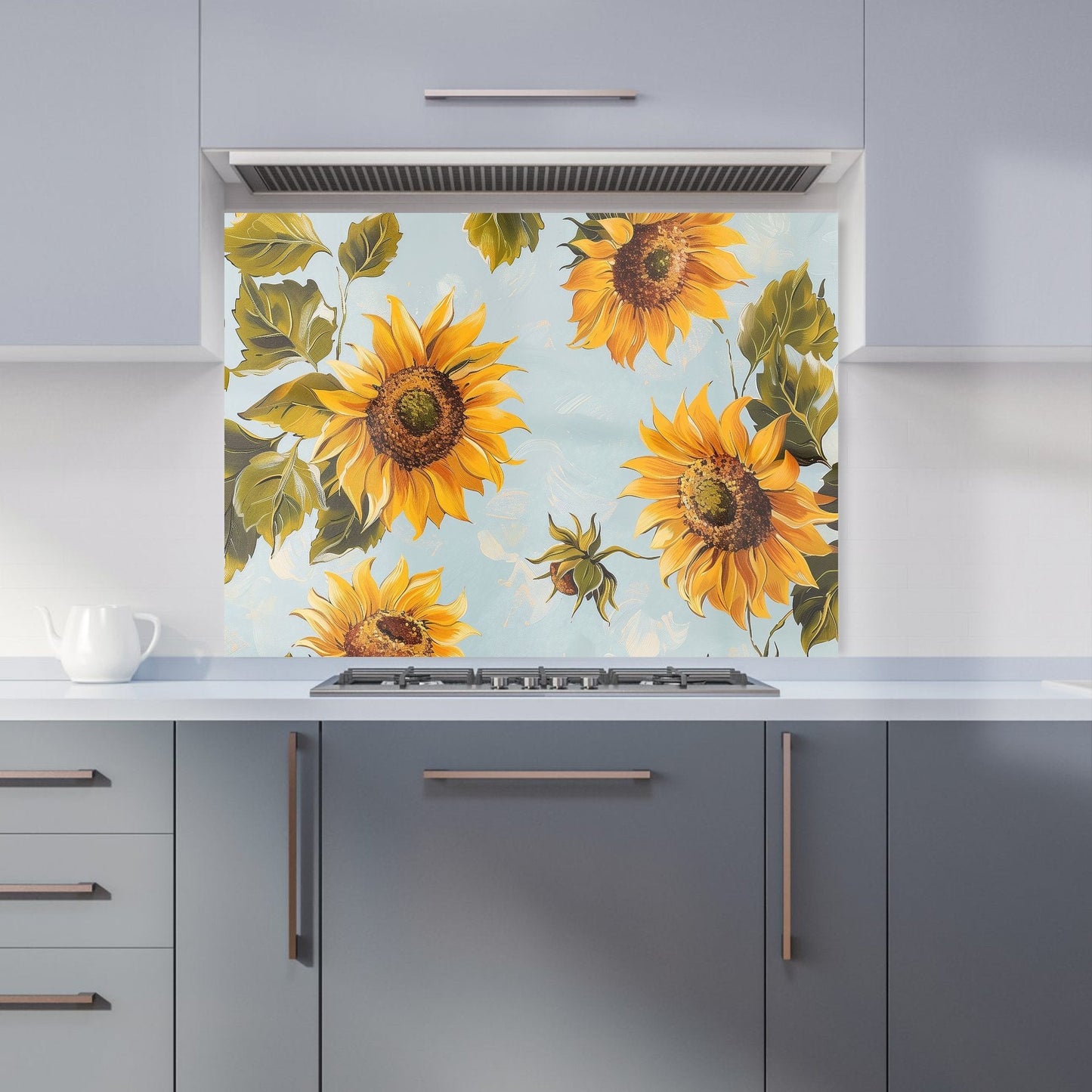 Summer Sunflowers Kitchen Splashback