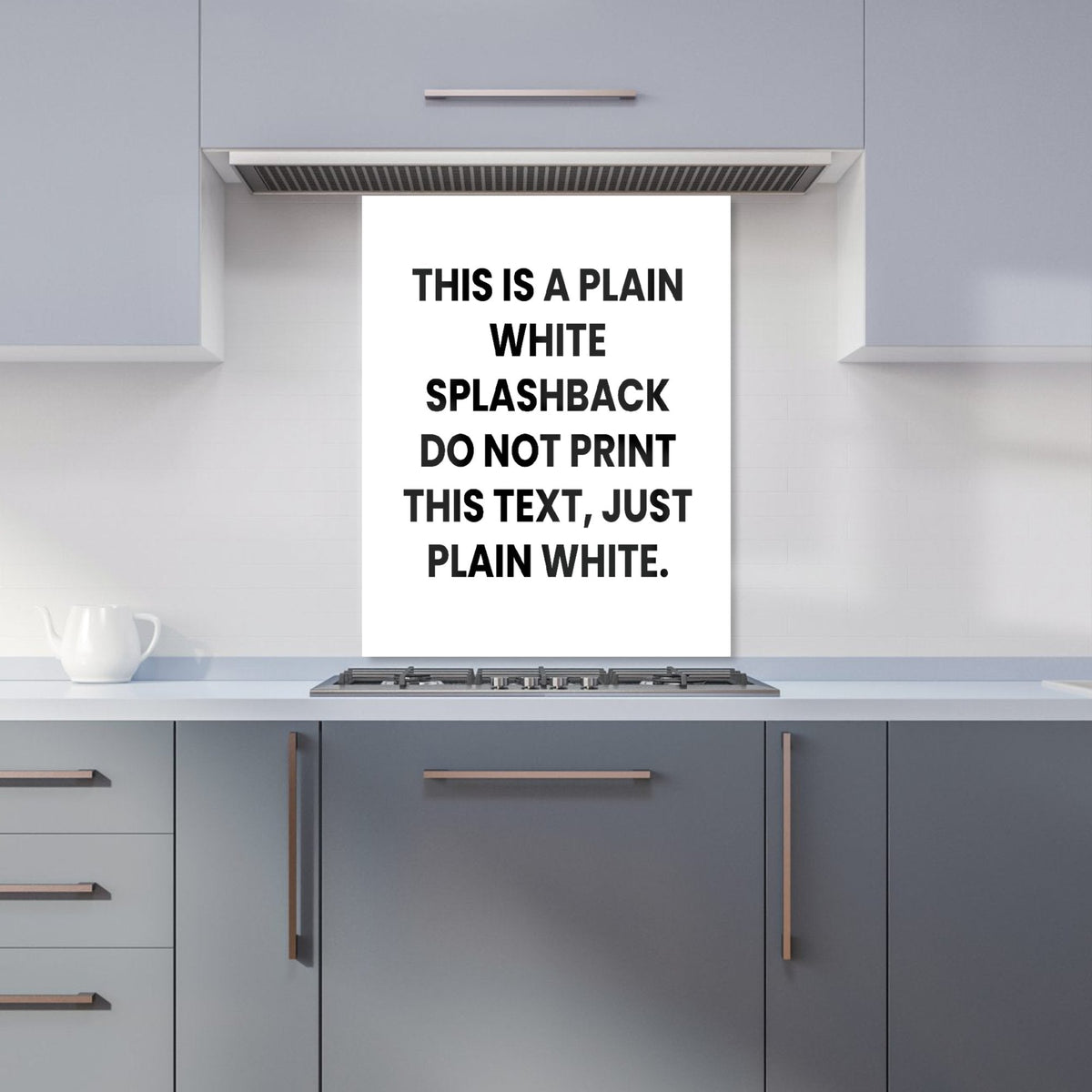 Pure White Kitchen Splashback