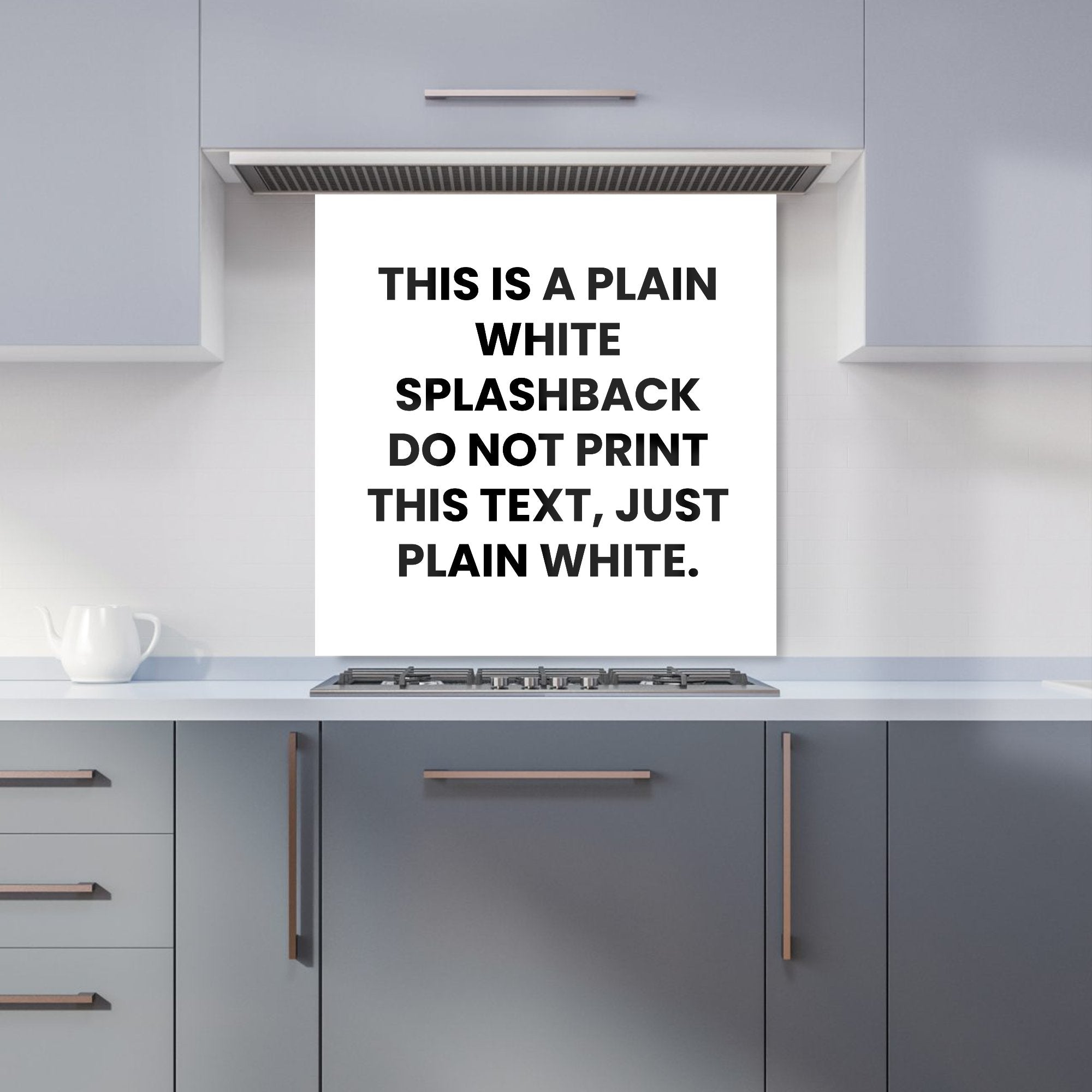 Pure White Kitchen Splashback