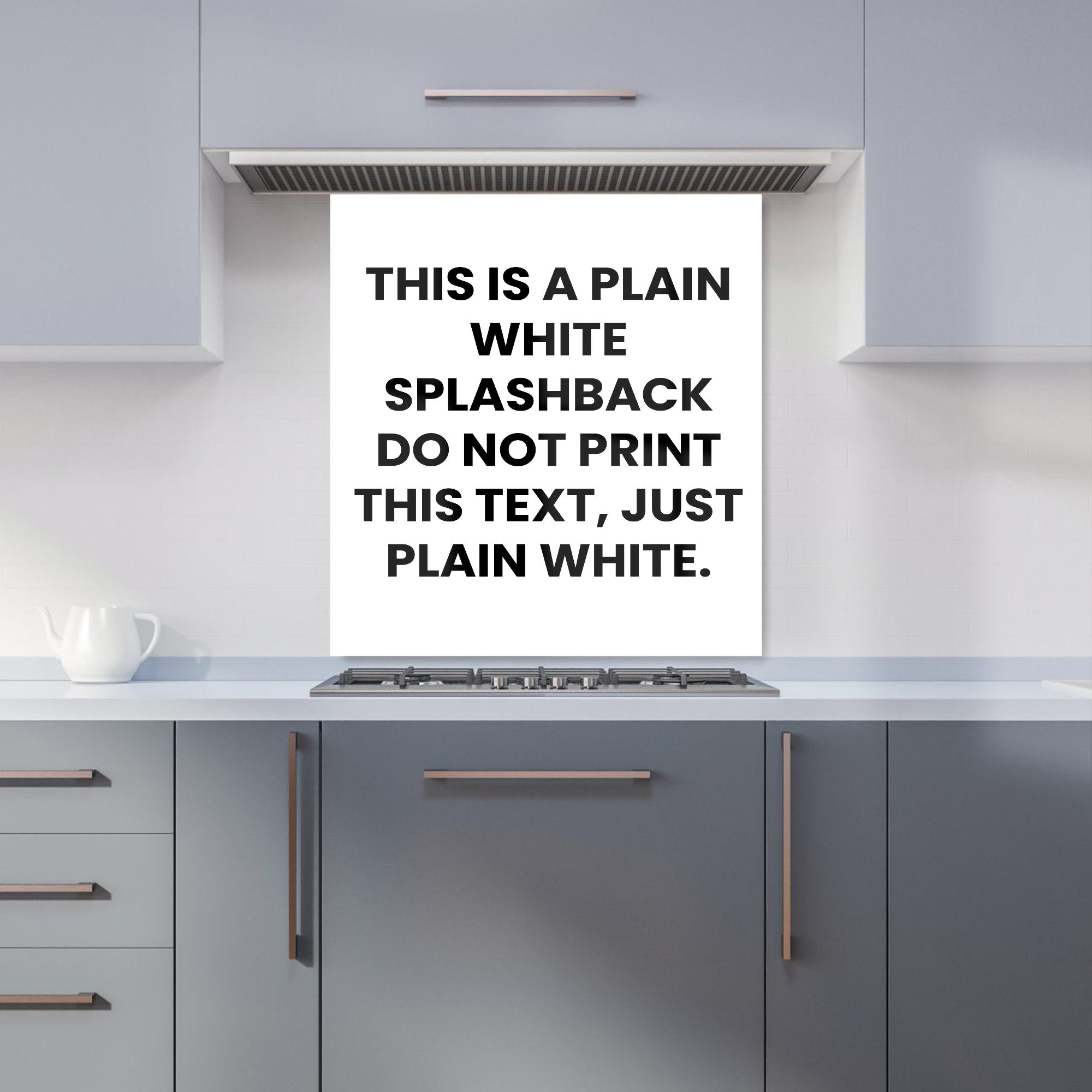 Pure White Kitchen Splashback
