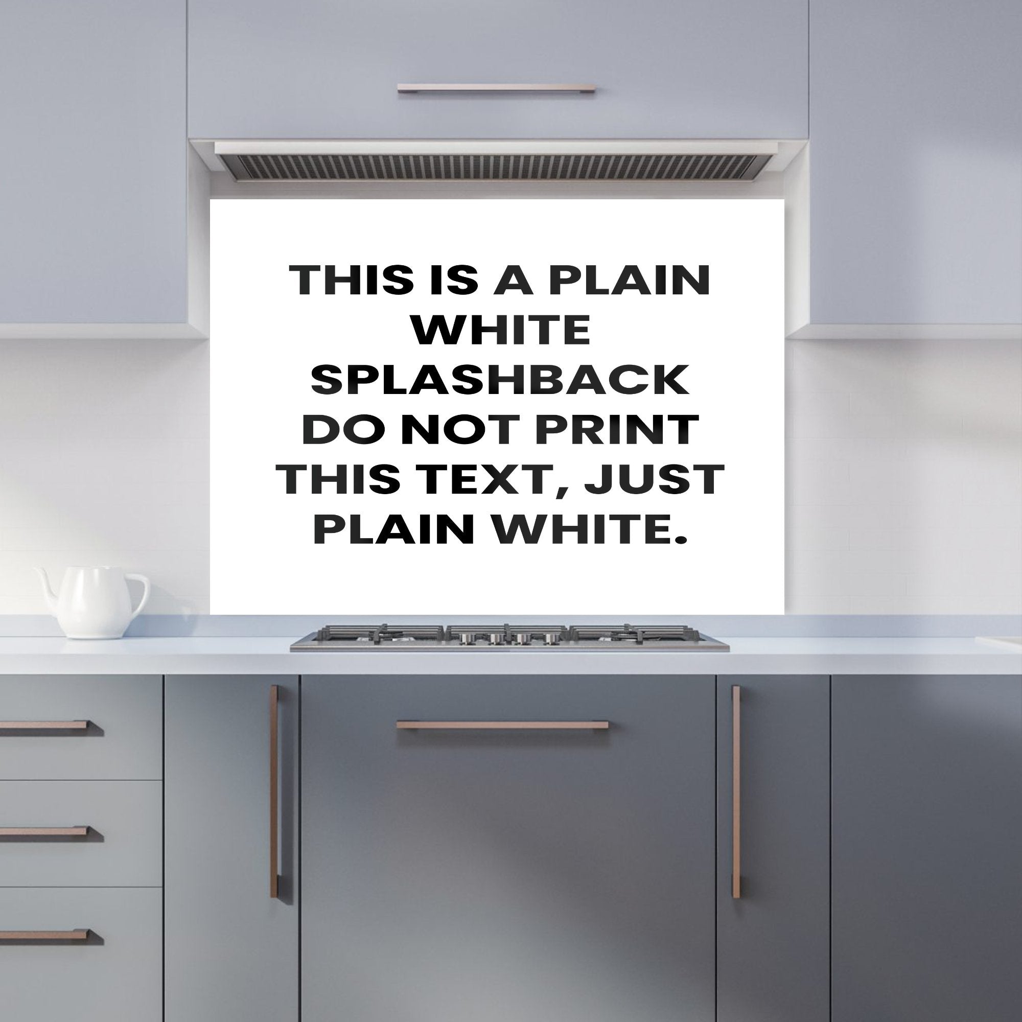 Pure White Kitchen Splashback