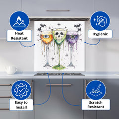 Halloween Toast to the Dead Kitchen Splashback