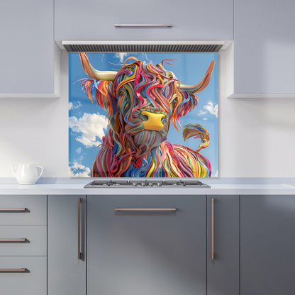 Twisted Colors of the Bull Kitchen Splashback