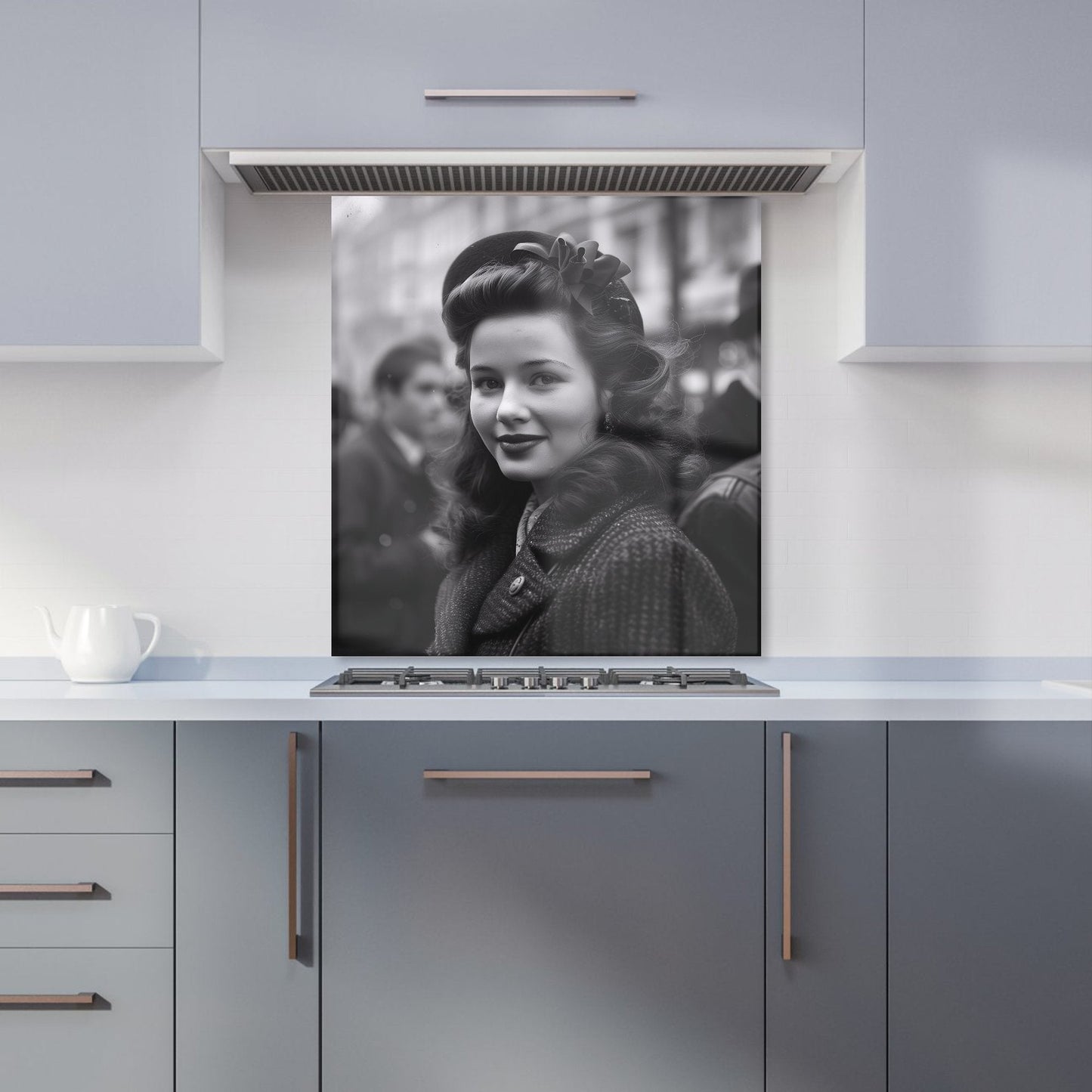 Nostalgic Beauty on the Street Kitchen Splashback