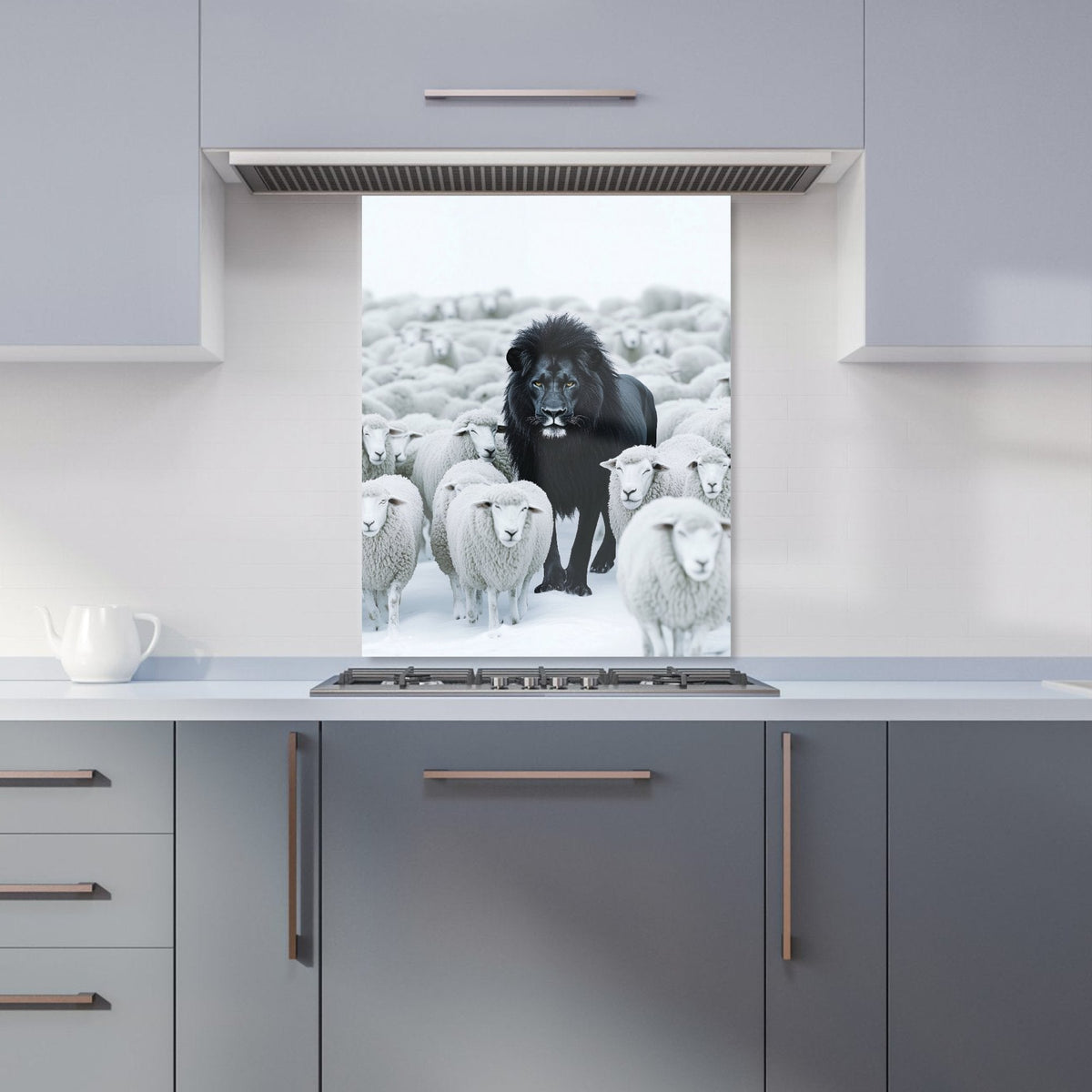 Lion Amidst the Flock Kitchen Splashback
