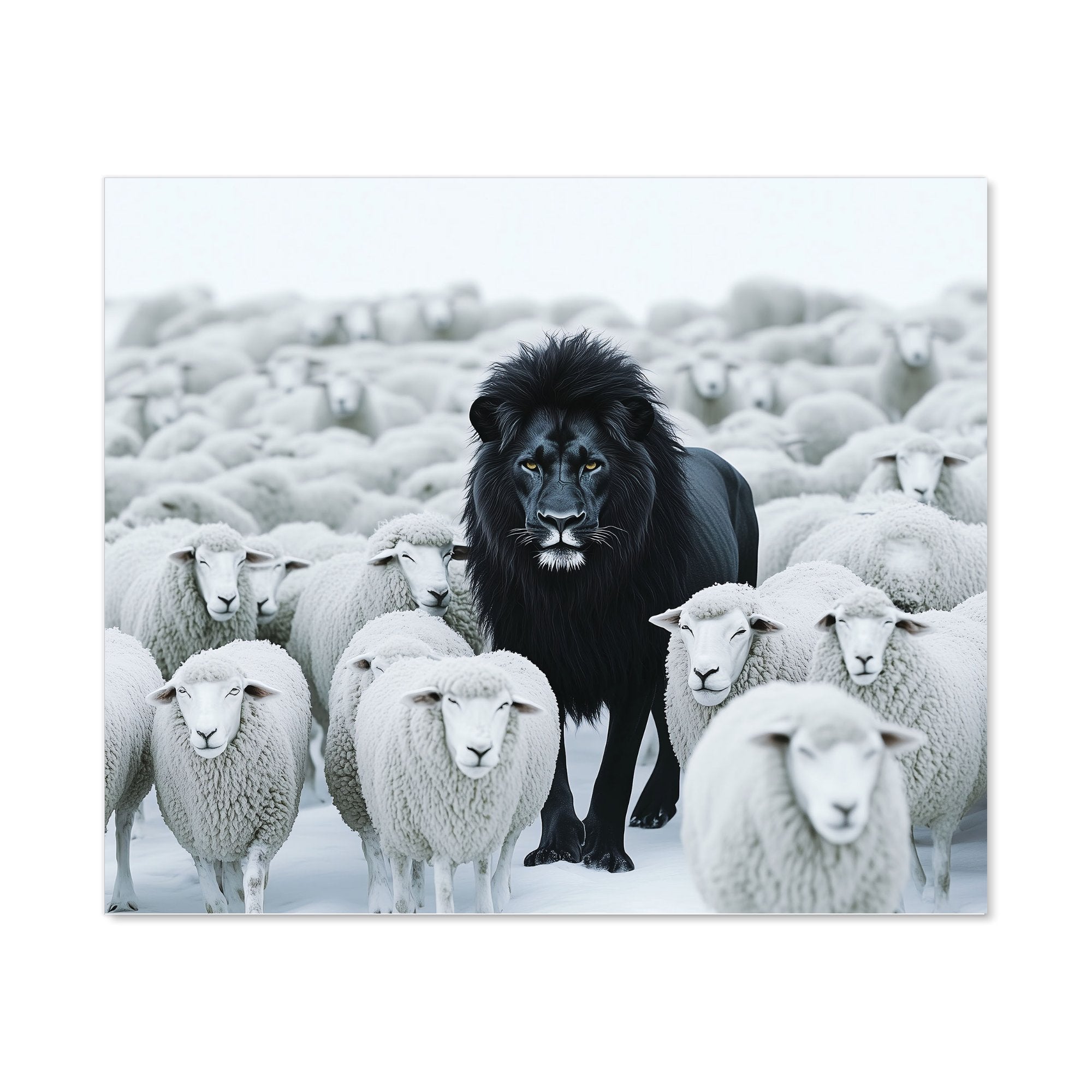 Lion Amidst the Flock Kitchen Splashback