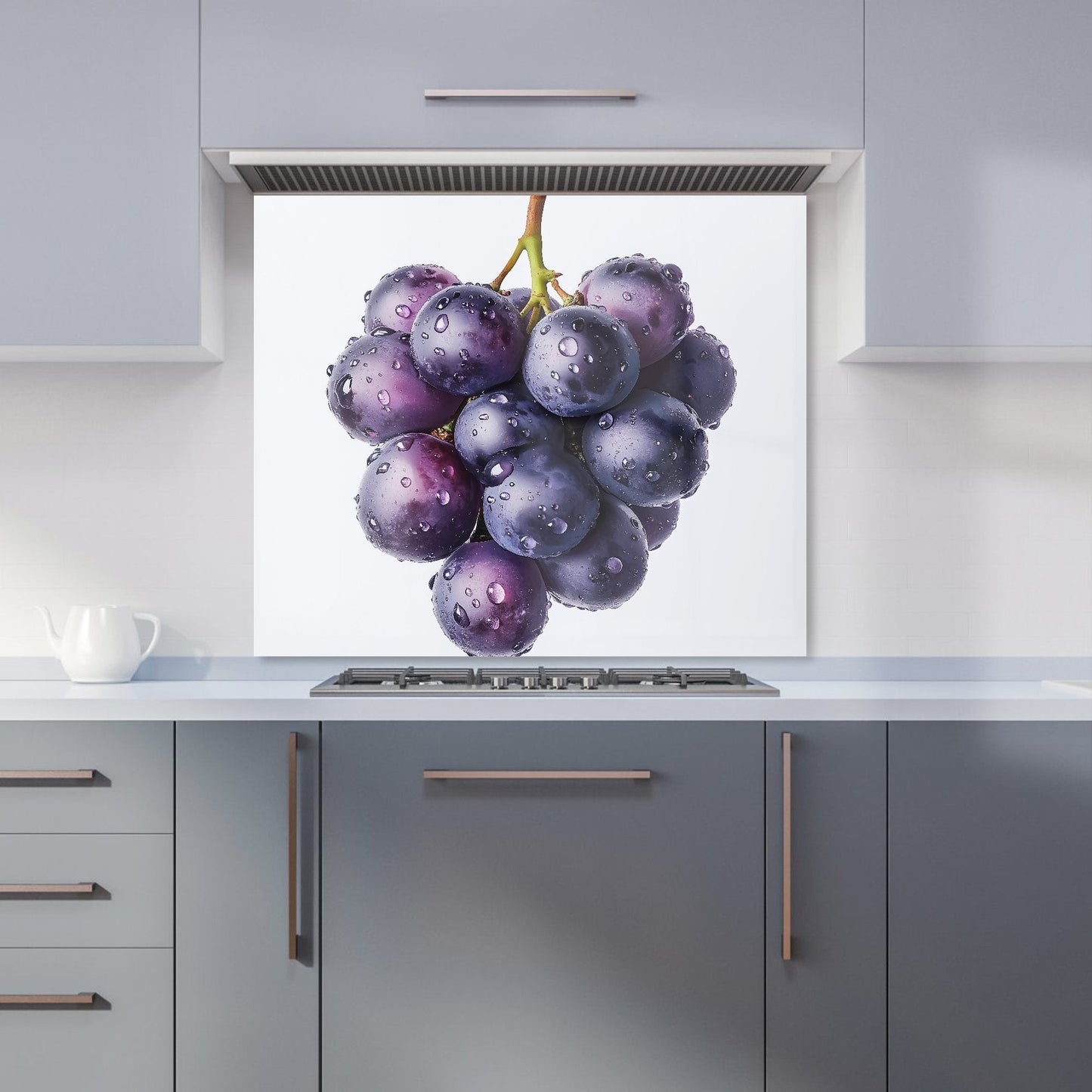 Glistening Grapes Cluster Kitchen Splashback