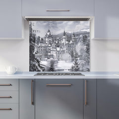 Snow-Covered Balmoral Castle Kitchen Splashback