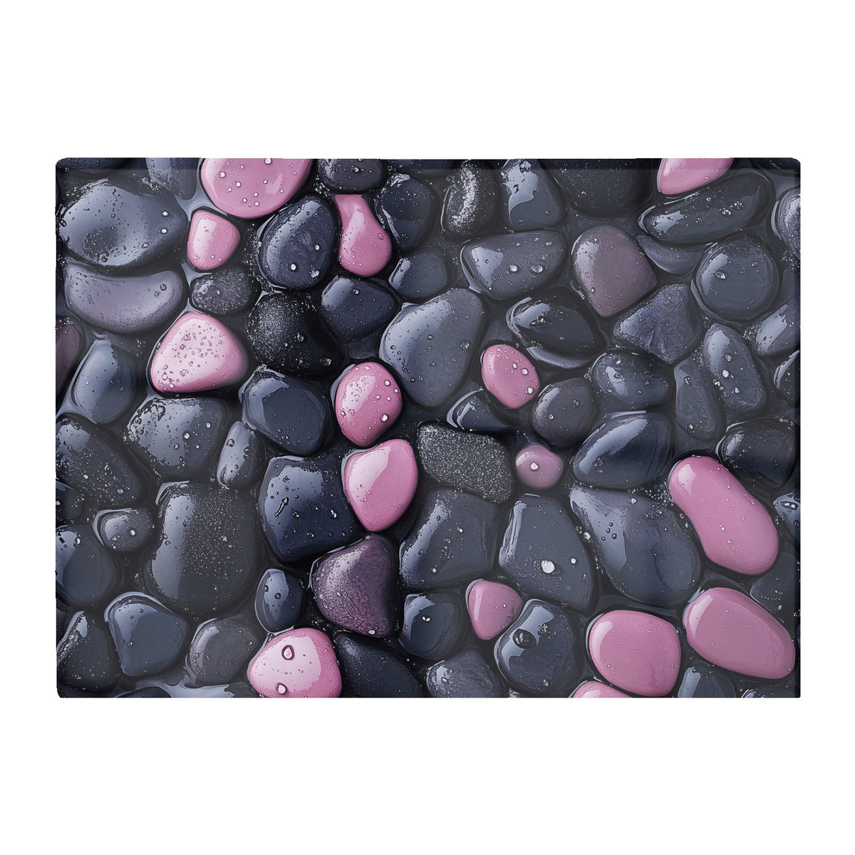 Blush And Charcoal Pebble Mix Chopping Board