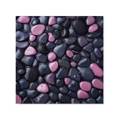 Blush and Charcoal Pebble Mix Kitchen Splashback