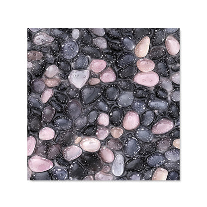 Glossy Pebbles in Soft Hues Kitchen Splashback