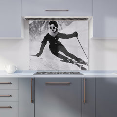 Glamorous Slopes of the 60s Kitchen Splashback