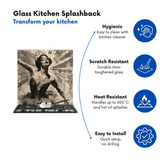 1920s Ballerina Radiance Kitchen Splashback