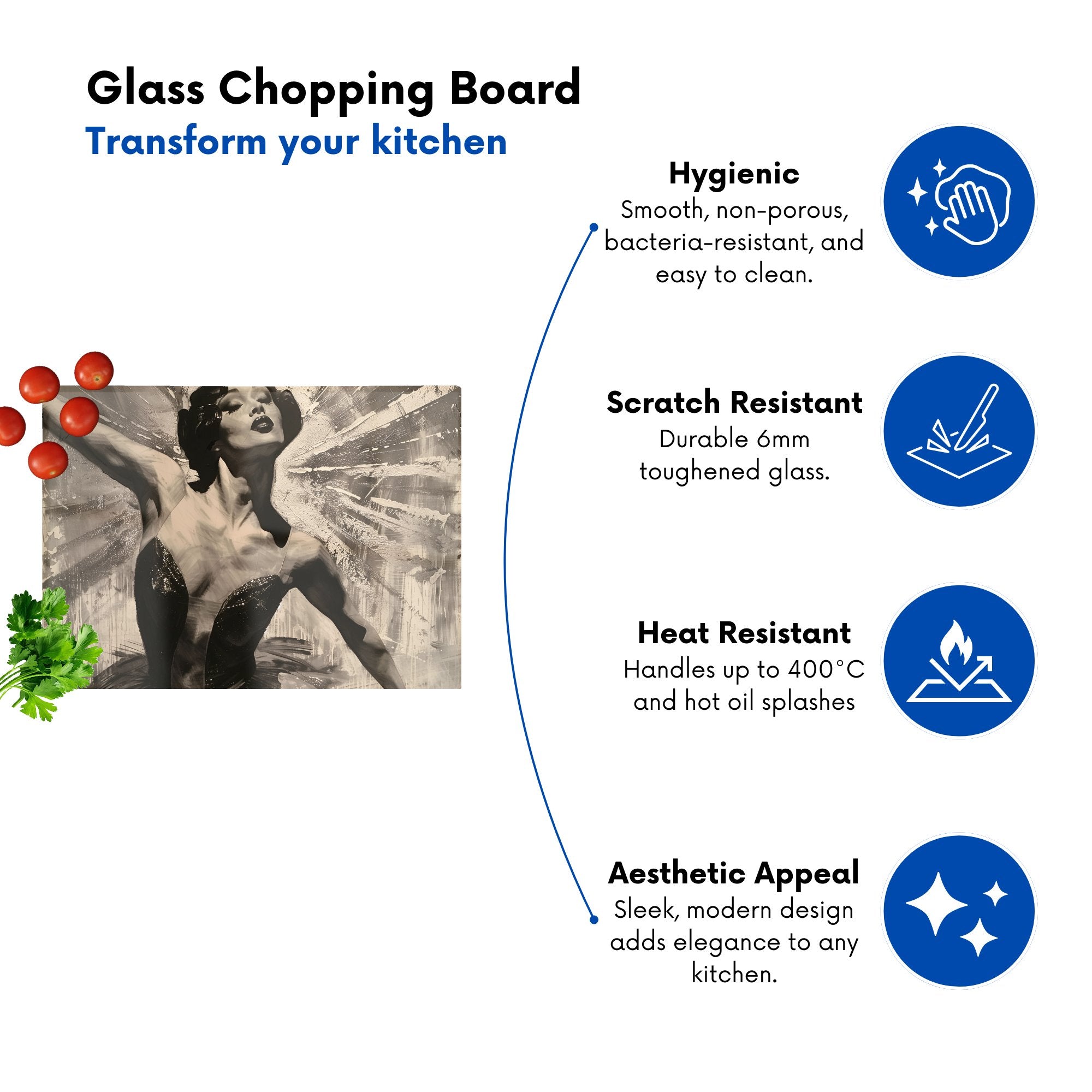 1920S Ballerina Radiance Chopping Board