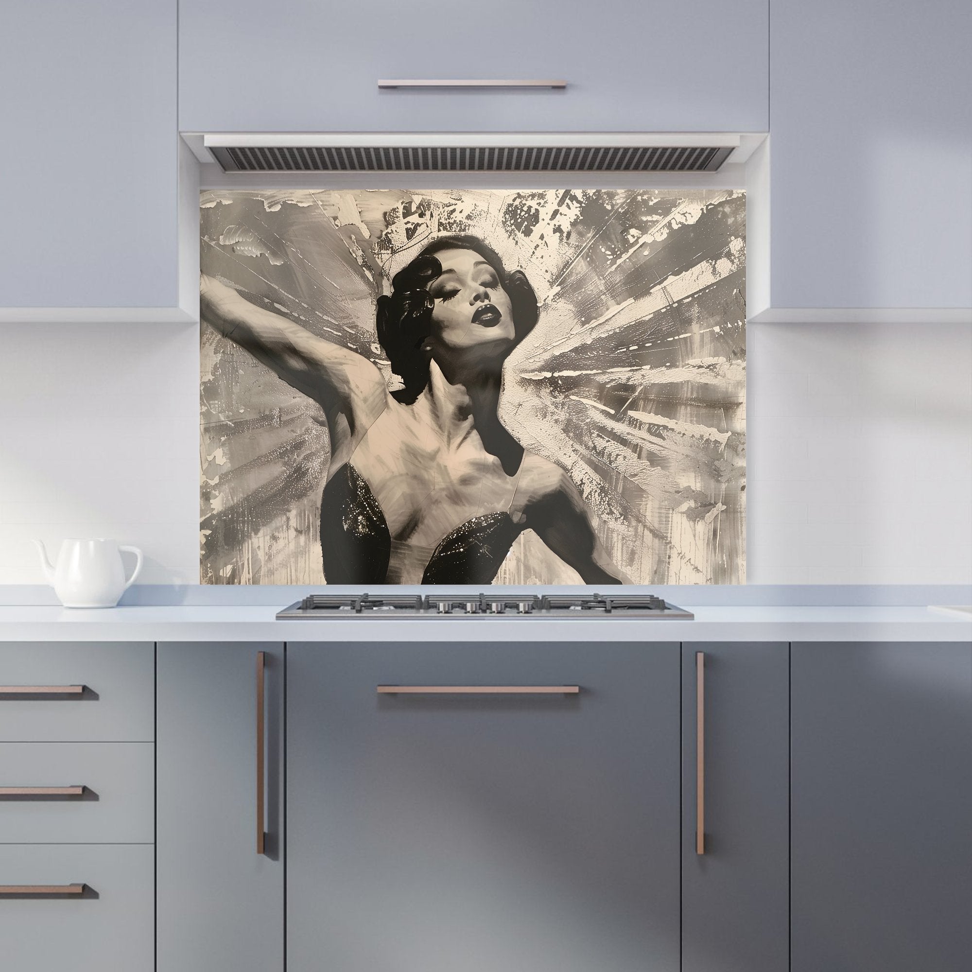 1920s Ballerina Radiance Kitchen Splashback