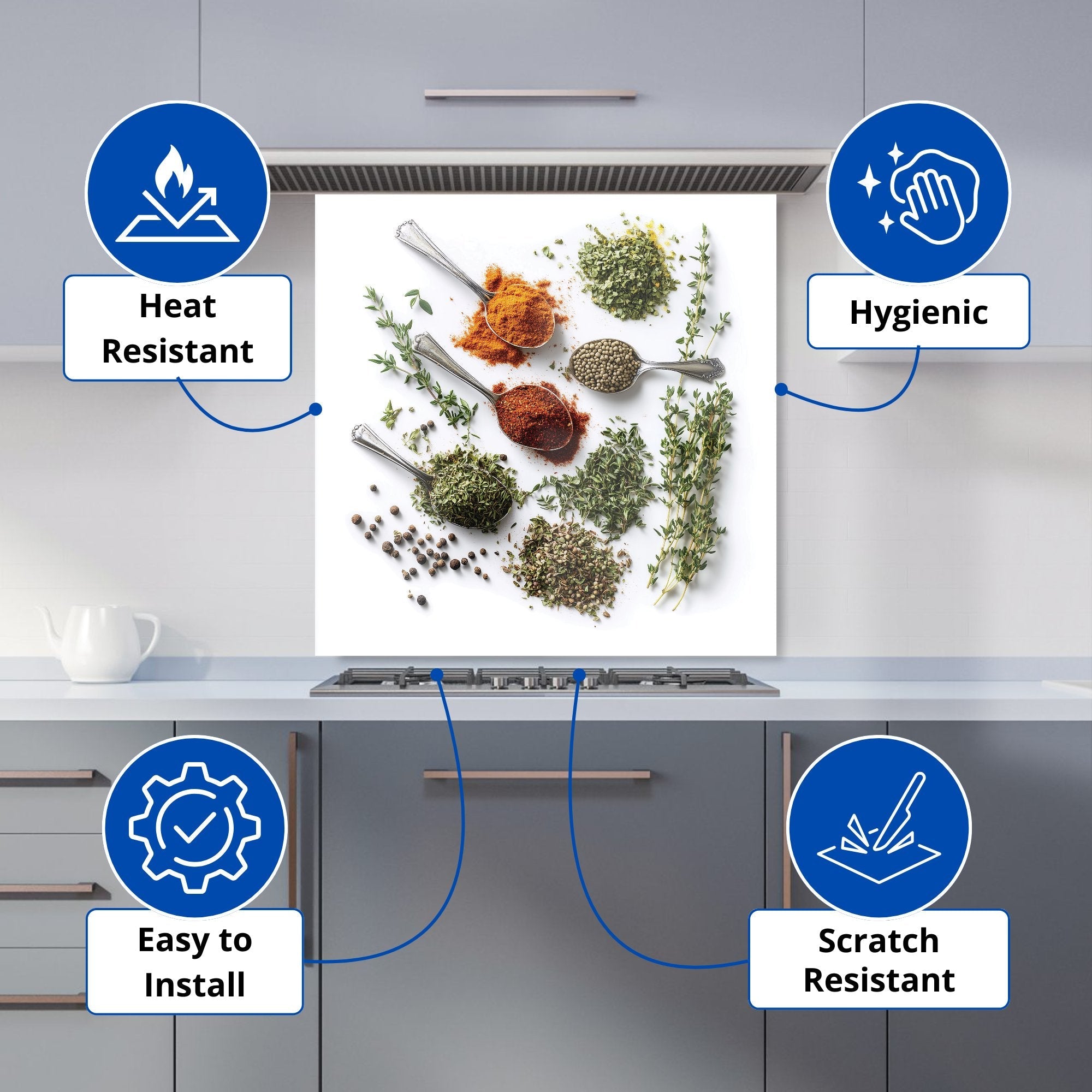 Herbal Essence in Spoons Kitchen Splashback