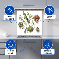 Spice and Herb Medley Kitchen Splashback