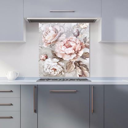 Vintage Rose Elegance Kitchen Splashback