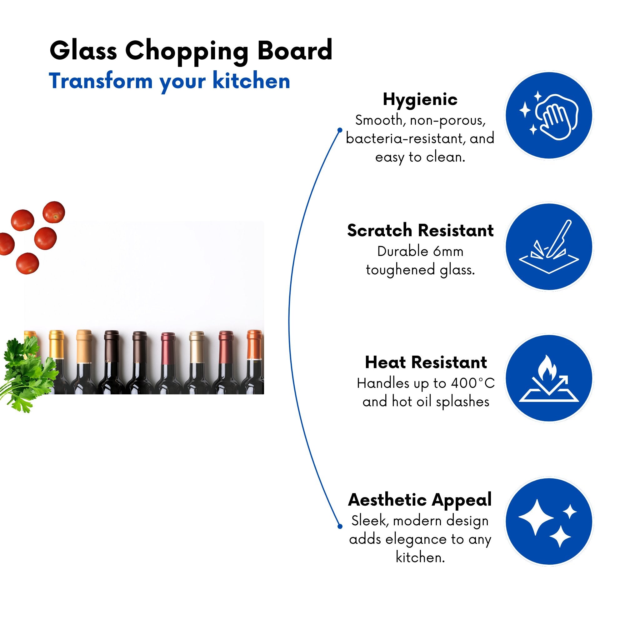 Wine Bottles In Harmony Chopping Board