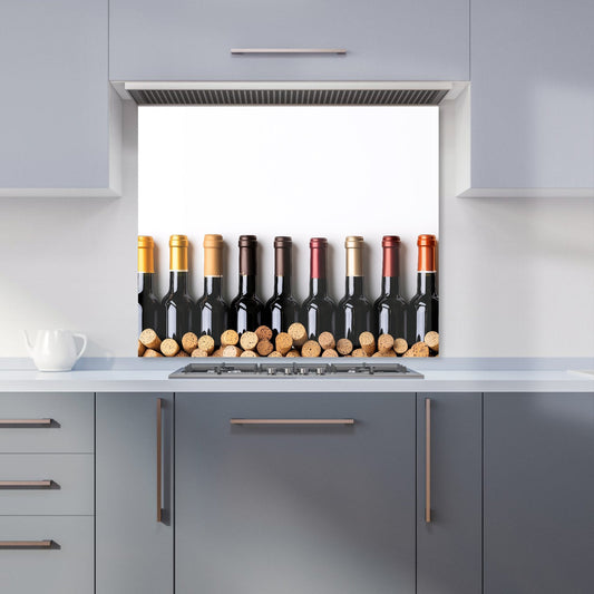 Wine Bottles in Harmony Kitchen Splashback