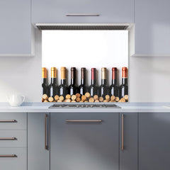 Wine Bottles in Harmony Kitchen Splashback