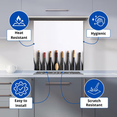 Corked Wine Collection Kitchen Splashback