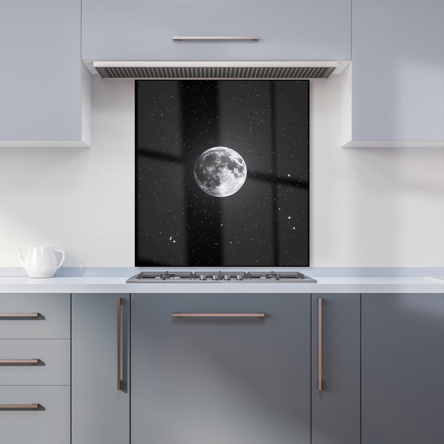 Lunar Glow in the Night Sky Kitchen Splashback