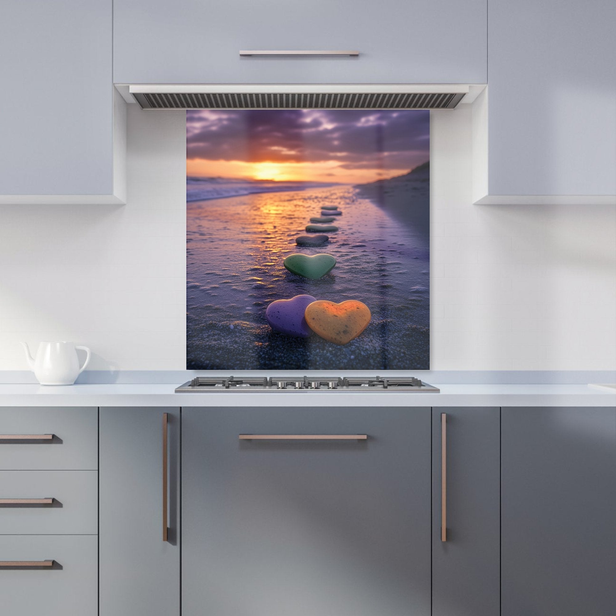 Heartstones at Sunset Kitchen Splashback