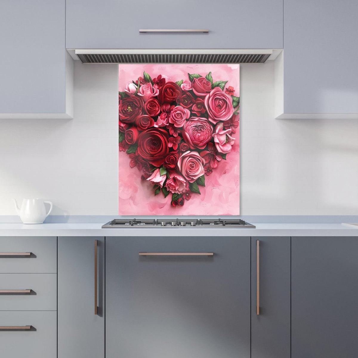 Heart of Roses Kitchen Splashback