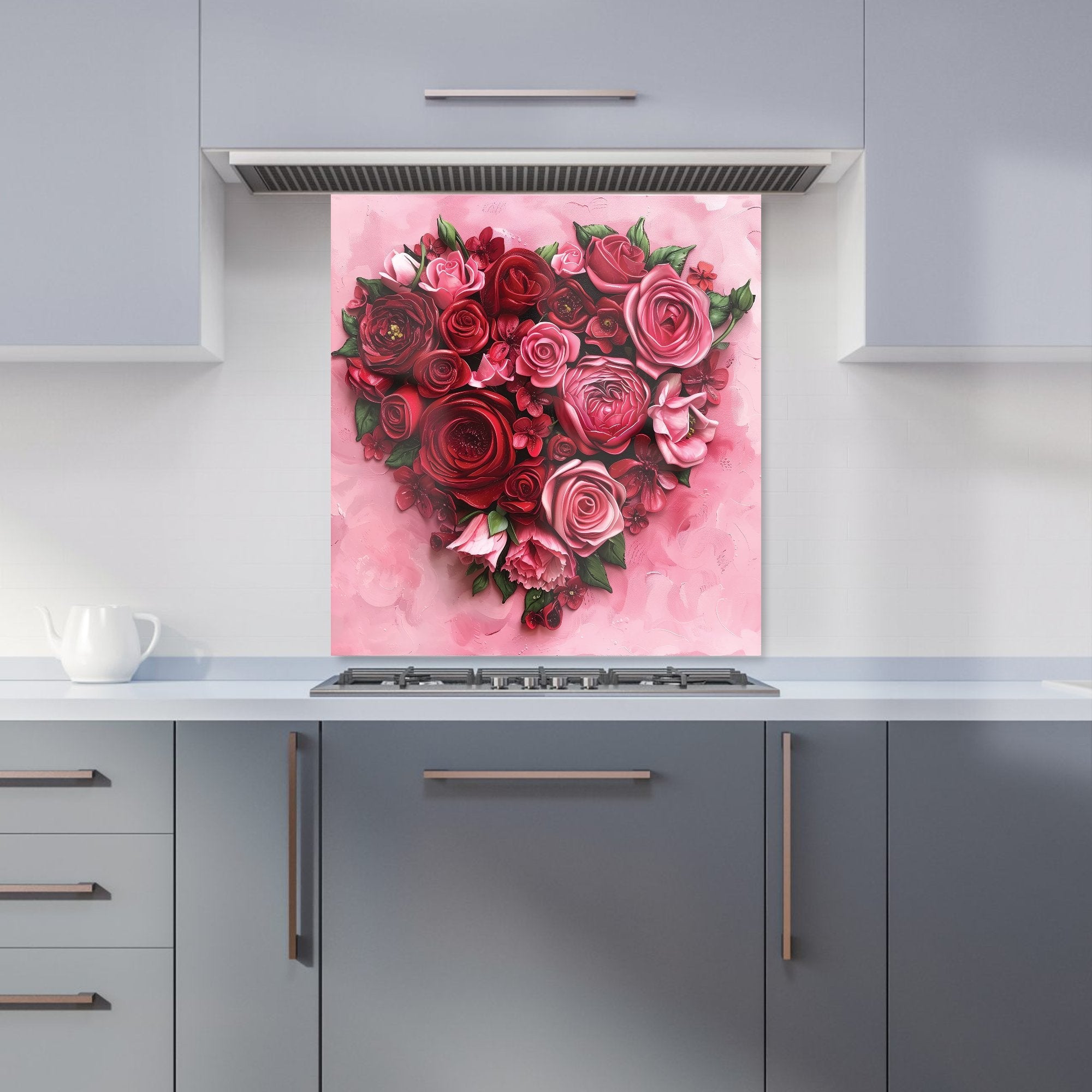 Heart of Roses Kitchen Splashback
