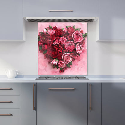 Heart of Roses Kitchen Splashback