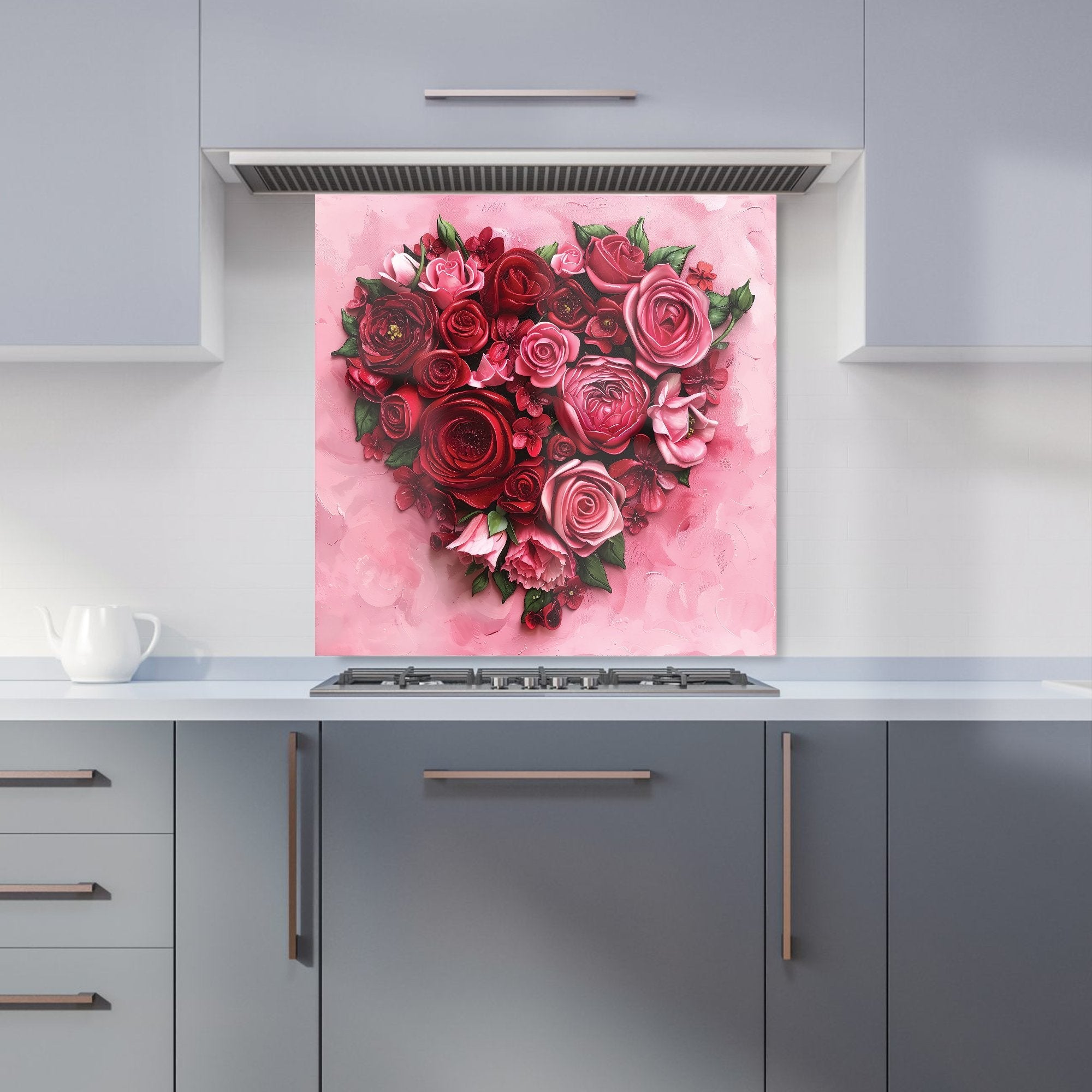 Heart of Roses Kitchen Splashback