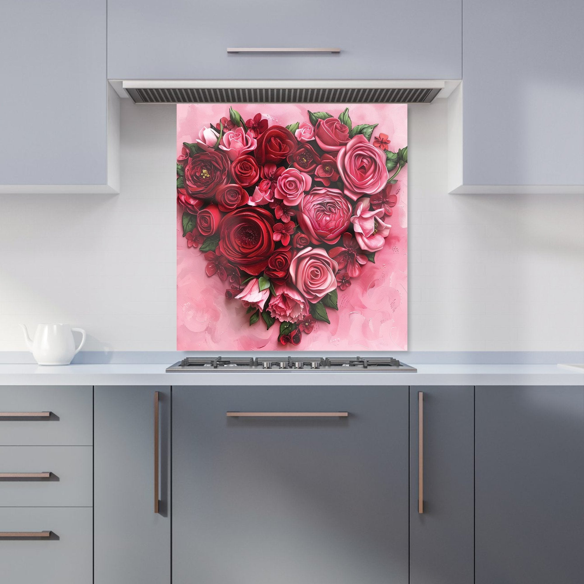 Heart of Roses Kitchen Splashback