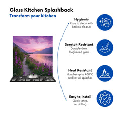 Twilight Path by the Lake Kitchen Splashback