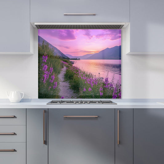 Twilight Path by the Lake Kitchen Splashback