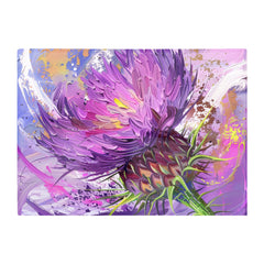 Abstract Thistle Explosion Chopping Board
