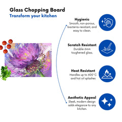Abstract Thistle Explosion Chopping Board