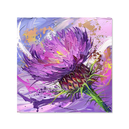 Abstract Thistle Explosion Kitchen Splashback