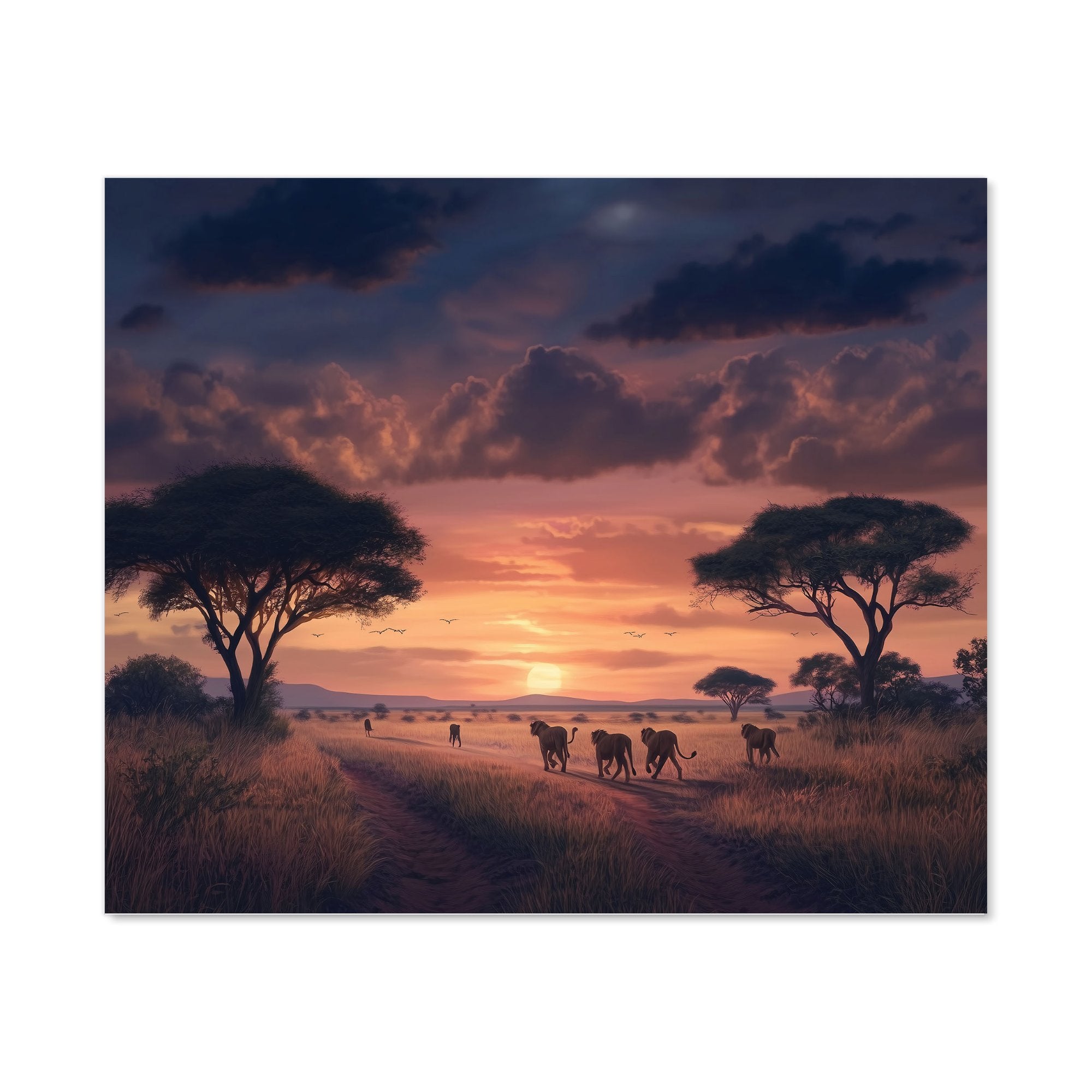 Lions' Twilight Journey Kitchen Splashback