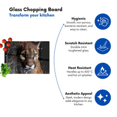 Fierce Puma In Motion Chopping Board
