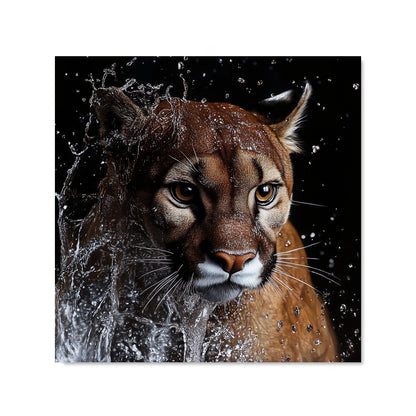 Fierce Puma in Motion Kitchen Splashback